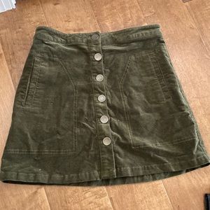 forever 21 button skirt